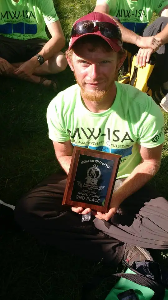 Jacob Perkins won 2nd place in Belayed Speed Climb at the 2016 MW-ISA TCC Jacob Perkins won 2nd place in Belayed Speed Climb at the 2016 MW-ISA TCC